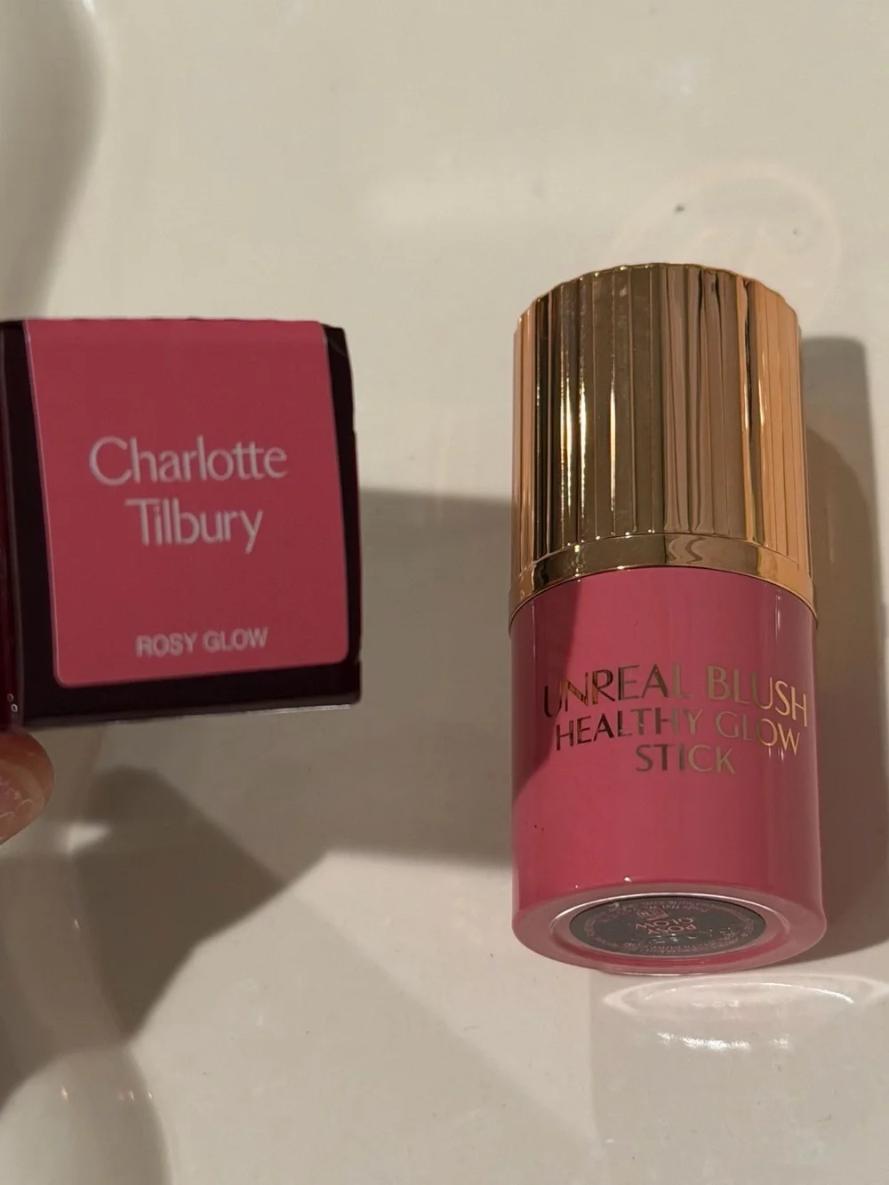 NEW Charlotte Tilbury Mini Unreal Lip + Cheek Glow Blush Stick with Hyaluroni